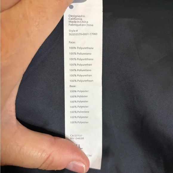 Fabletics Black Faux Leather Mini Skirt XL - Picture 10 of 10